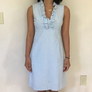 Lilly Pulitzer blue seersucker dress, size 00